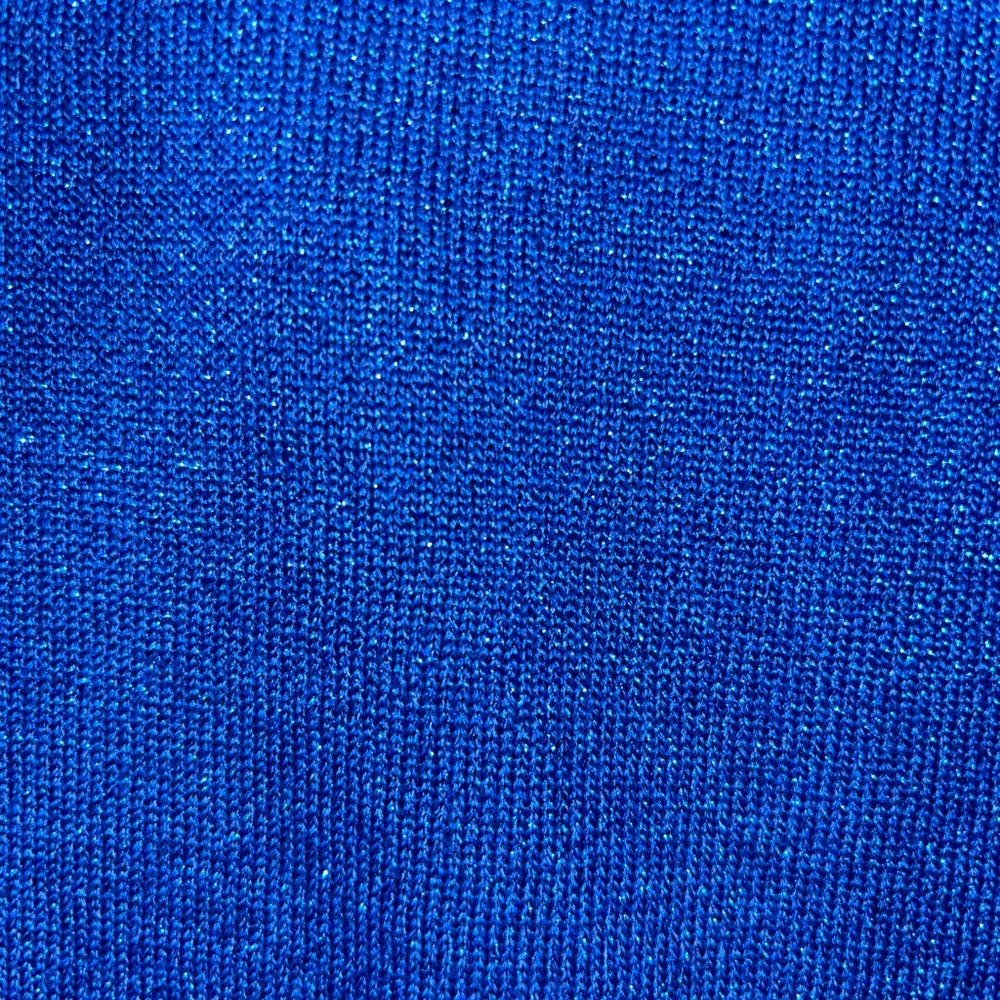 Alfred Dunner Cobalt Blue Twinset Built in Cami one Button Sweater Size Womens M - Picture 11 of 11